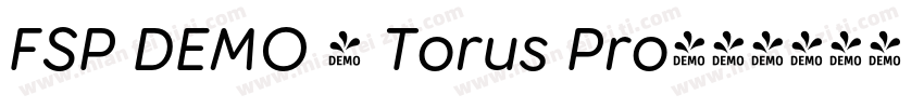FSP DEMO - Torus Pro字体转换
